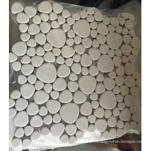 Белый натуральный мраморный камень Керамическая мозаика для ванной комнаты